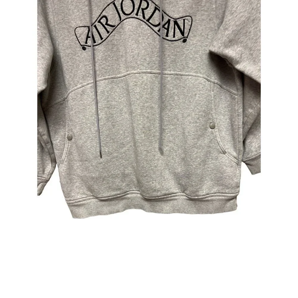 Nike Air Jordan Grey Hooded Sweatshirt Hoodie Men's Size XL